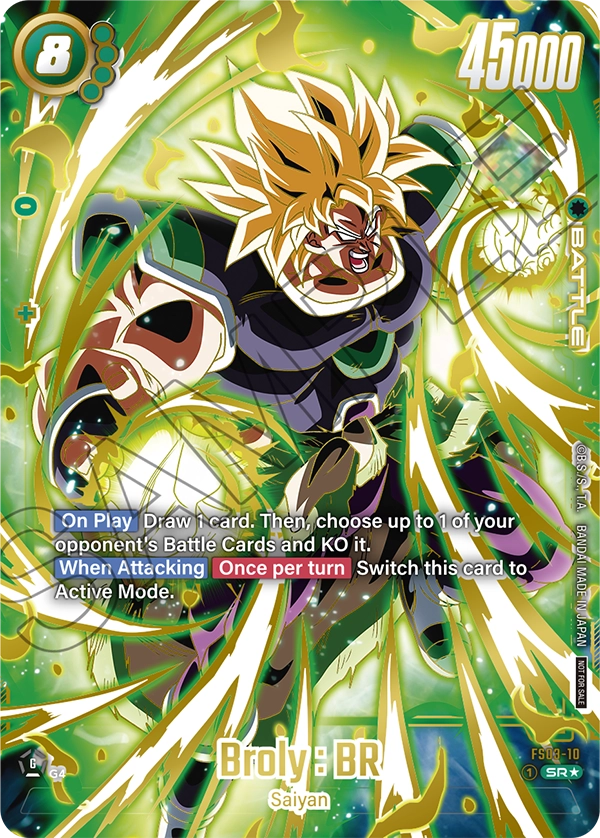 Broly : BR FS03-10 Dragon Ball Fusion World card, Ultimate Battle Winner