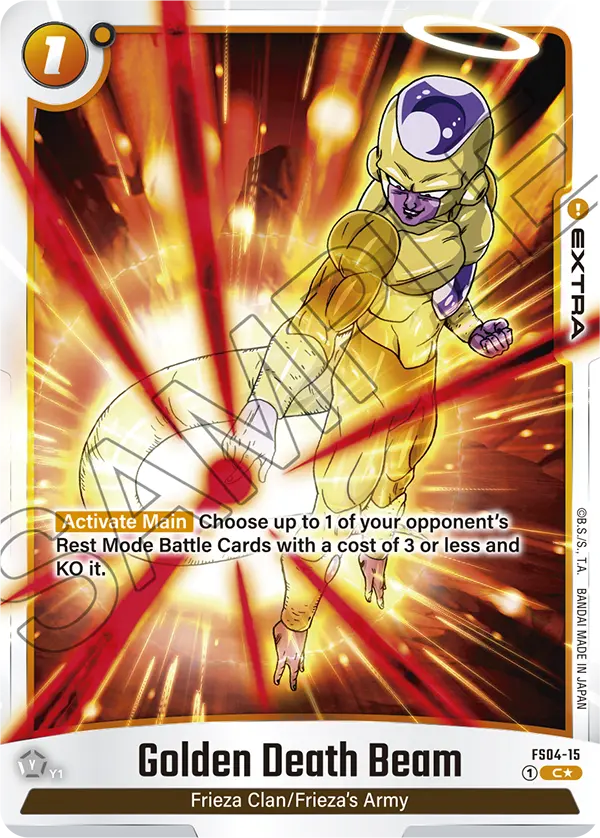 Golden Death Beam FS04-15 Dragon Ball Fusion World card, Alt Art