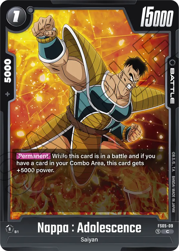 Nappa : Adolescence FS05-09 card