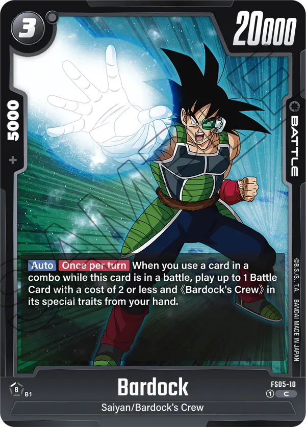 Bardock FS05-10 card