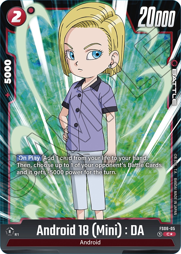 Android 18 (Mini) : DA FS06-05-p1 card
