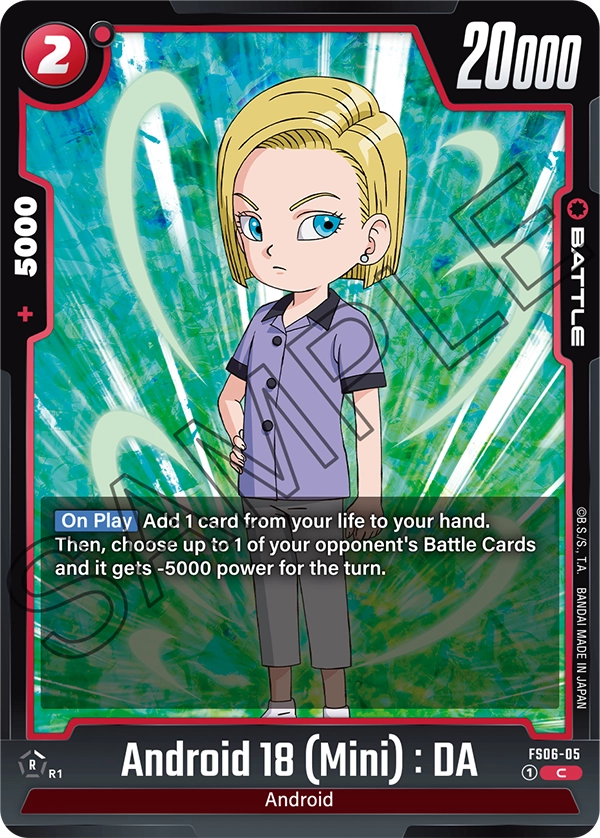 Android 18 (Mini) : DA FS06-05 Dragon Ball Fusion World card, Release Event