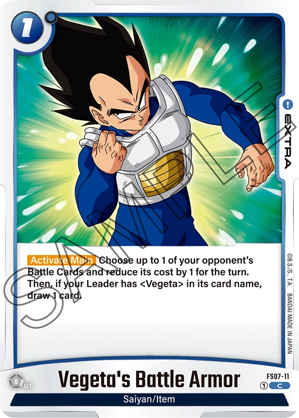 Vegeta's Battle Armor FS07-11 card
