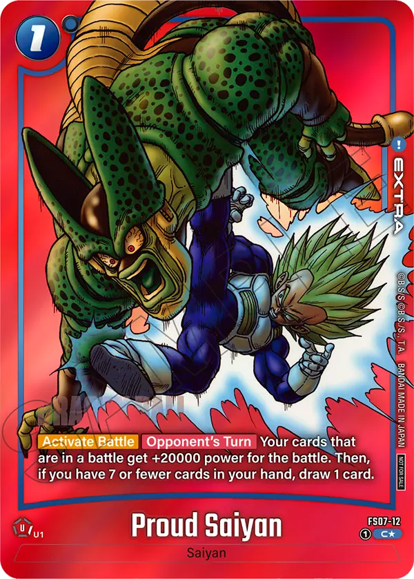 Proud Saiyan FS07-12 Dragon Ball Fusion World card, Variant 1