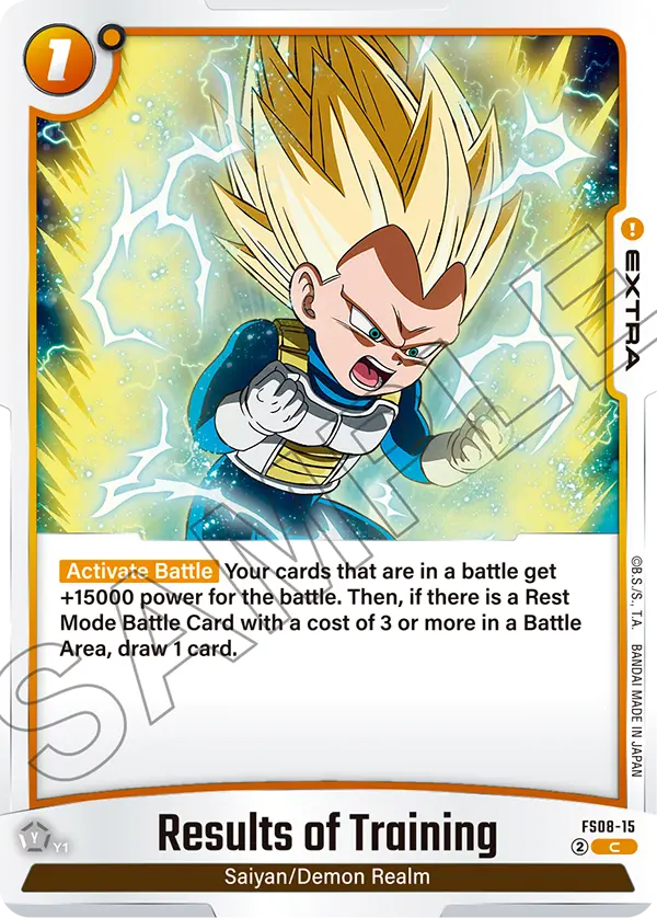 Results of Training FS08-15 card