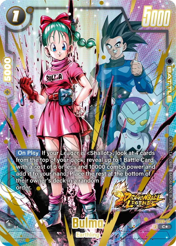 Bulma FS09-14 Dragon Ball Fusion World card, Alt Art