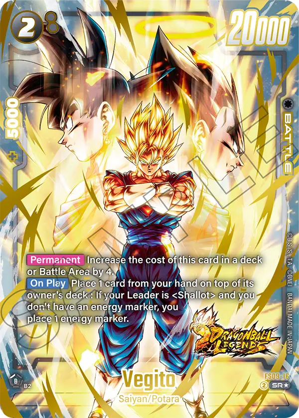 Vegito FS09-16 Dragon Ball Fusion World card, Alt Art