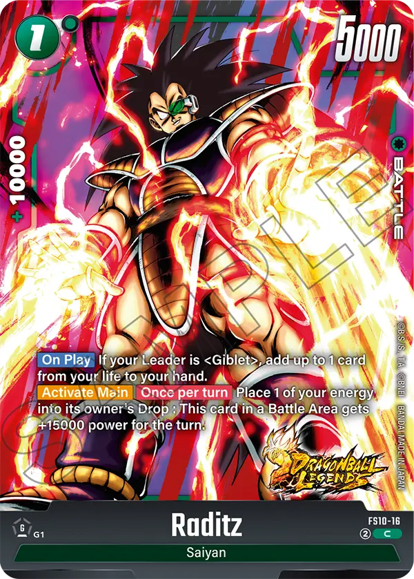 Raditz FS10-16 card