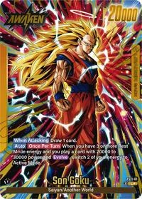 Son Goku FS11-01 Dragon Ball Fusion World card, Gold Stamped