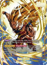 Son Goku FS11-07 Dragon Ball Fusion World card, Gold Stamped