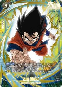 Son Goku FS12-05 Dragon Ball Fusion World card, Gold Stamped