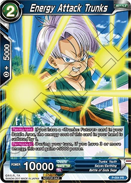 Energy Attack Trunks P-004 card