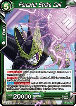 Forceful Strike Cell P-007 Dragon Ball Masters card