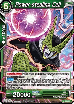 Power-stealing Cell P-023 Dragon Ball Masters card