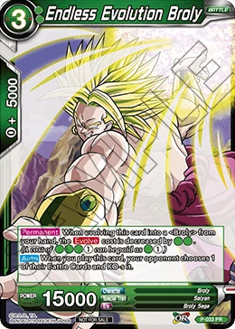 Endless Evolution Broly P-033 card