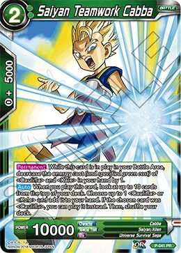 Saiyan Teamwork Cabba P-041 card