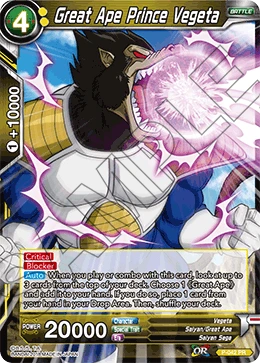 Great Ape Prince Vegeta P-042 card