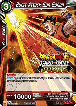 Burst Attack Son Gohan P-049_PR card