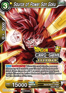Source of Power Son Goku P-053_PR card