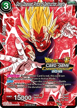 Glory-Obsessed Prince of Destruction Vegeta P-063 card