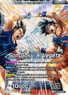 Son Goku & Vegeta P-069 card