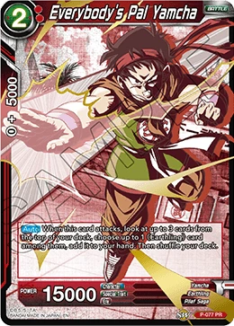 Everybody's Pal Yamcha P-077_PR card