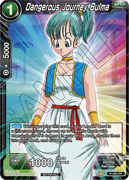 Dangerous Journey Bulma P-083 card