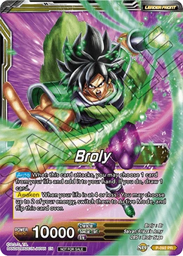 Broly P-092 Dragon Ball Masters card, Release Event