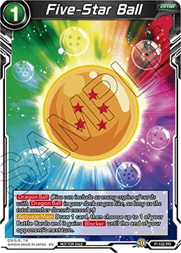 Five-Star Ball P-102 Dragon Ball Masters card