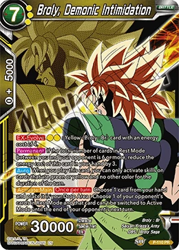 Broly, Demonic Intimidation P-110_PR card