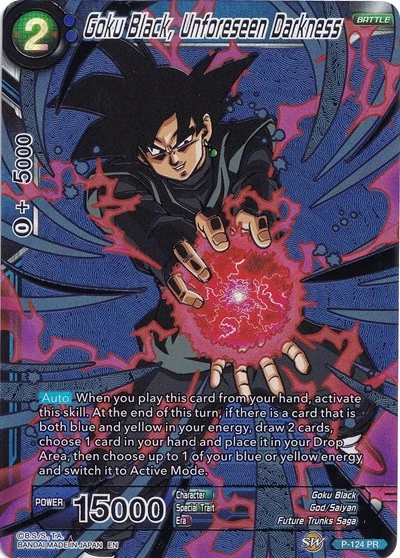 Goku Black, Unforeseen Darkness P-124_CSV1 card