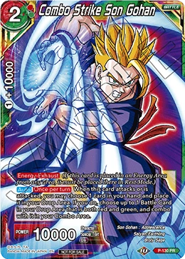 Combo Strike Son Gohan P-130 Dragon Ball Masters card