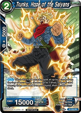 Trunks, Hope of the Saiyans P-135 card