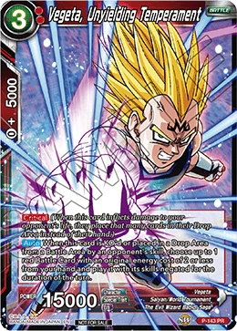 Vegeta, Unyielding Temperament P-143 card