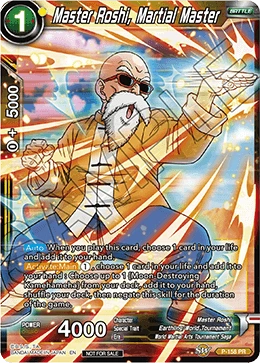 Master Roshi, Martial Master P-158 card
