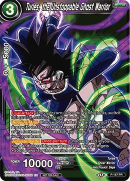 Turles, the Unstoppable Ghost Warrior P-167 Dragon Ball Masters card