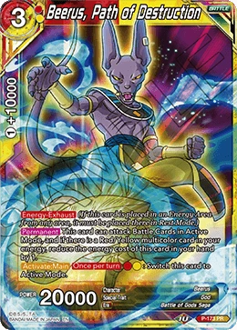 Beerus, Path of Destruction P-173 card