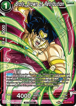 Broly, Crown of Retribution P-177 Dragon Ball Masters card