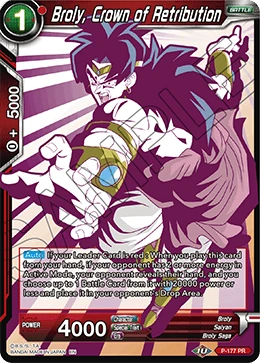 Broly, Crown of Retribution P-177_PR card