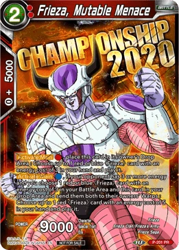 Frieza, Mutable Menace P-201 card