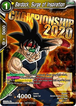 Bardock, Surge of Inspiration P-204 card