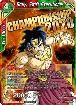 Broly, Swift Executioner P-205 card