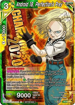 Android 18, Perfection's Prey P-210 card