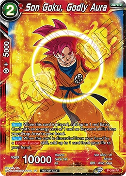 Son Goku, Godly Aura P-246 card