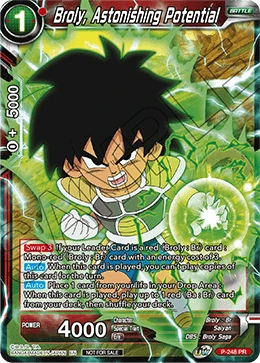 Broly, Astonishing Potential P-248 card