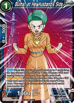 Bulma, at Her Husband's Side P-251 card