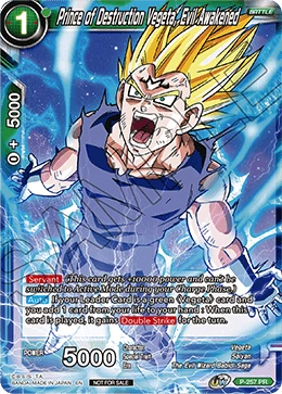 Prince of Destruction Vegeta, Evil Awakened P-257 card