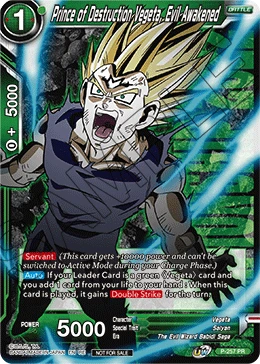 Prince of Destruction Vegeta, Evil Awakened P-257_PR card