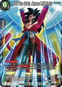 SS4 Son Goku, Beyond All Limits P-262 Dragon Ball Masters card