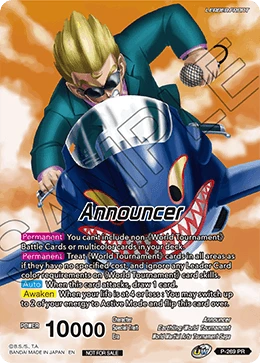 Announcer P-269 card